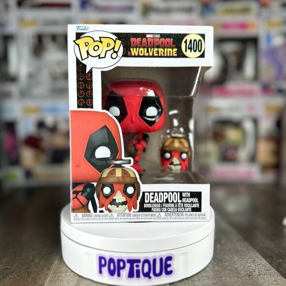 Deadpool & Wolverine Deadpool with Headpool Funko Pop! - Picture 1 of 6